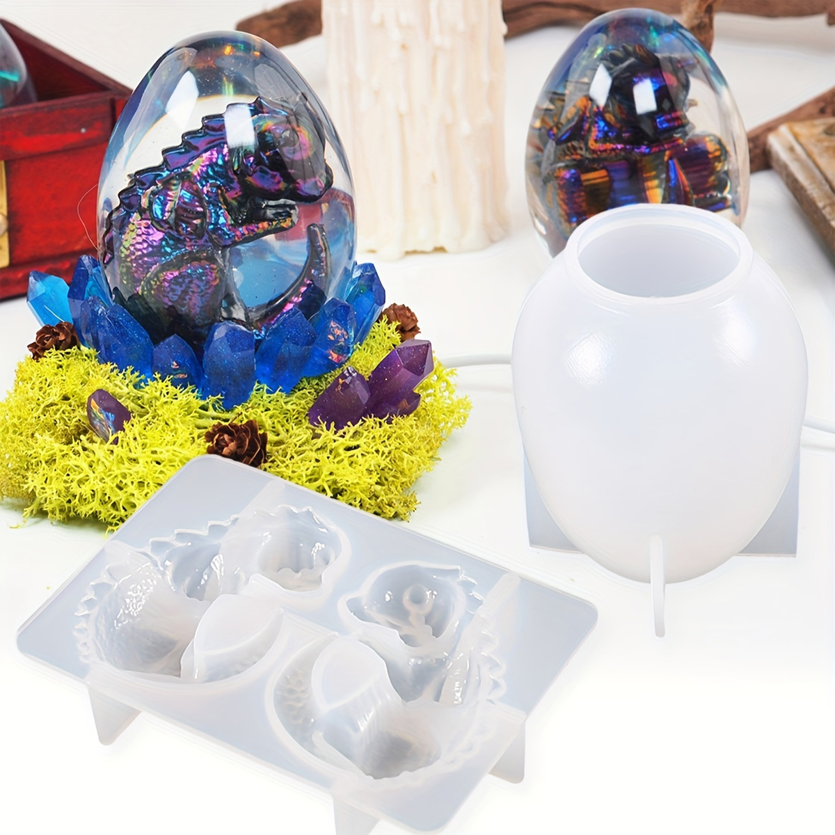 Candle Making Kit - Formy silikonowe na jajka smocze, zestaw