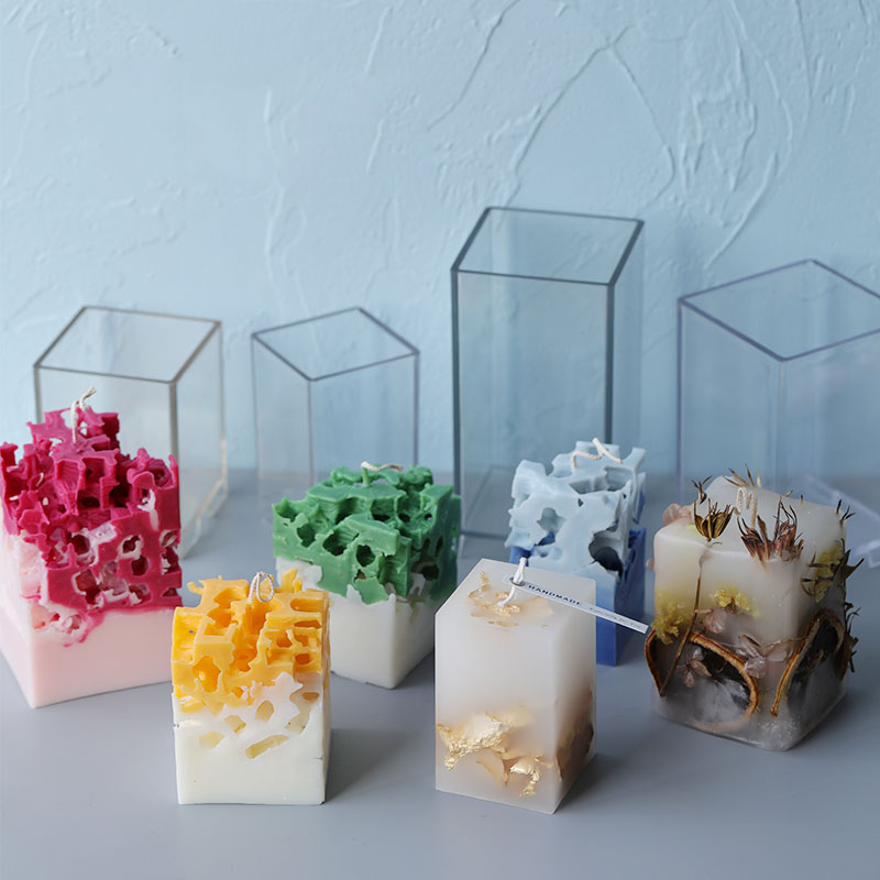 Candle Making Kit - Forma do świec 3D Kwadrat Prostokąt