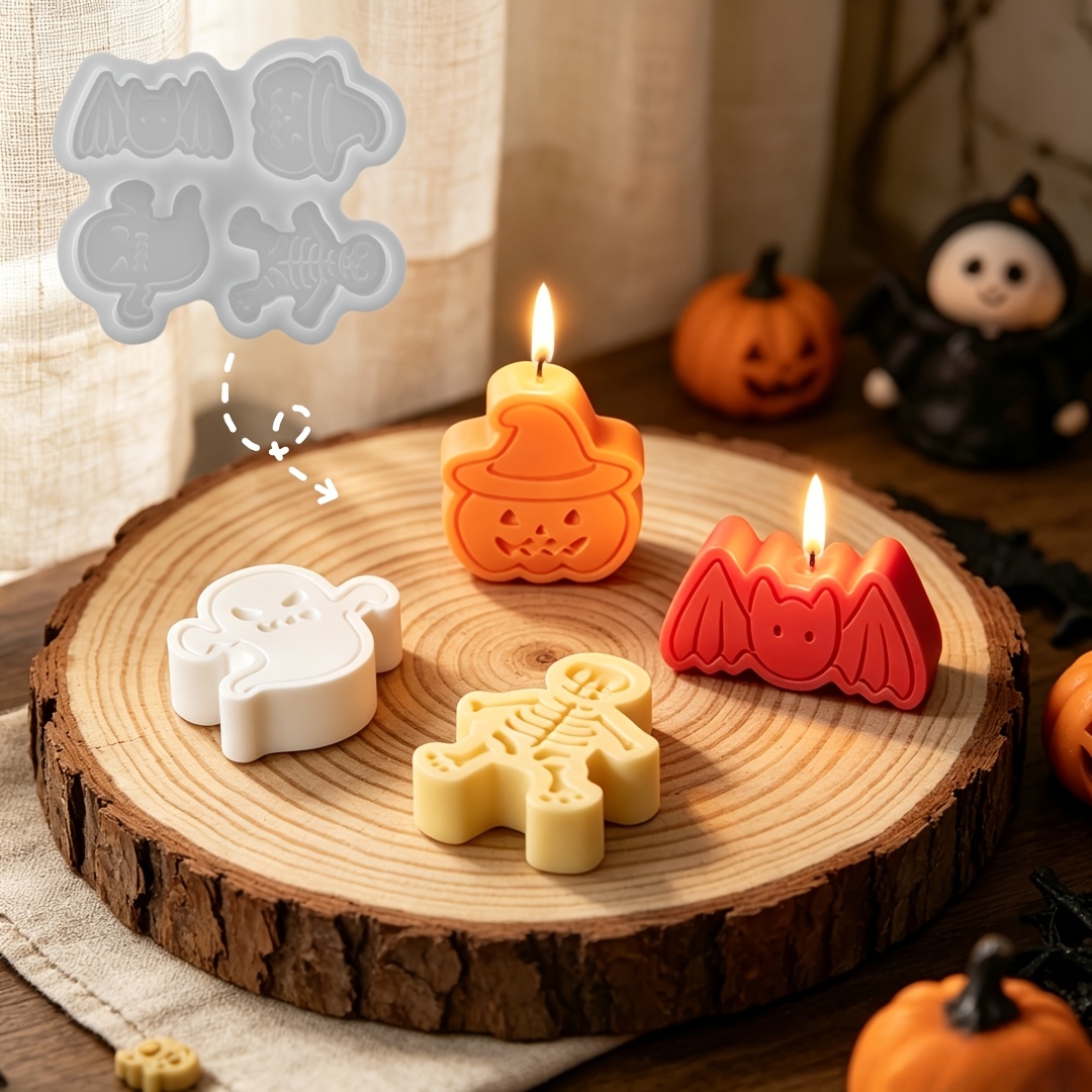 Candle Molds - Zestaw silikonowych form do żywicy z