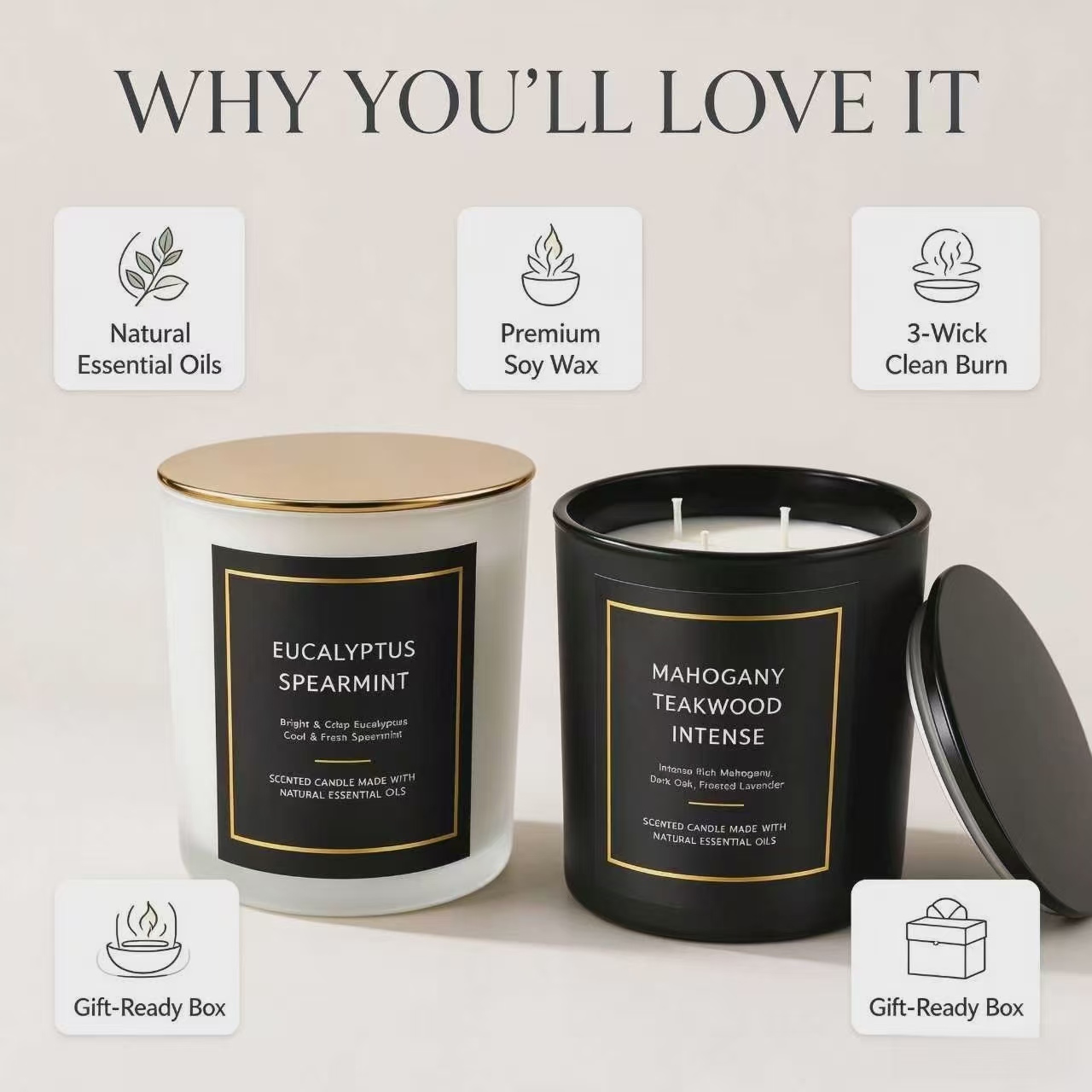 Świeczki zapachowe, romantyczn – Soy Wax recenzja i cena