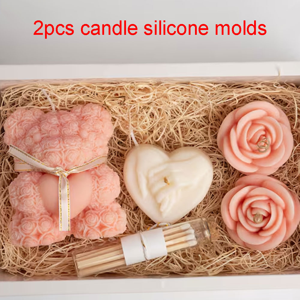 Niedźwiedź ciepła róża silikon – Candle Making Kit recenzja i cena