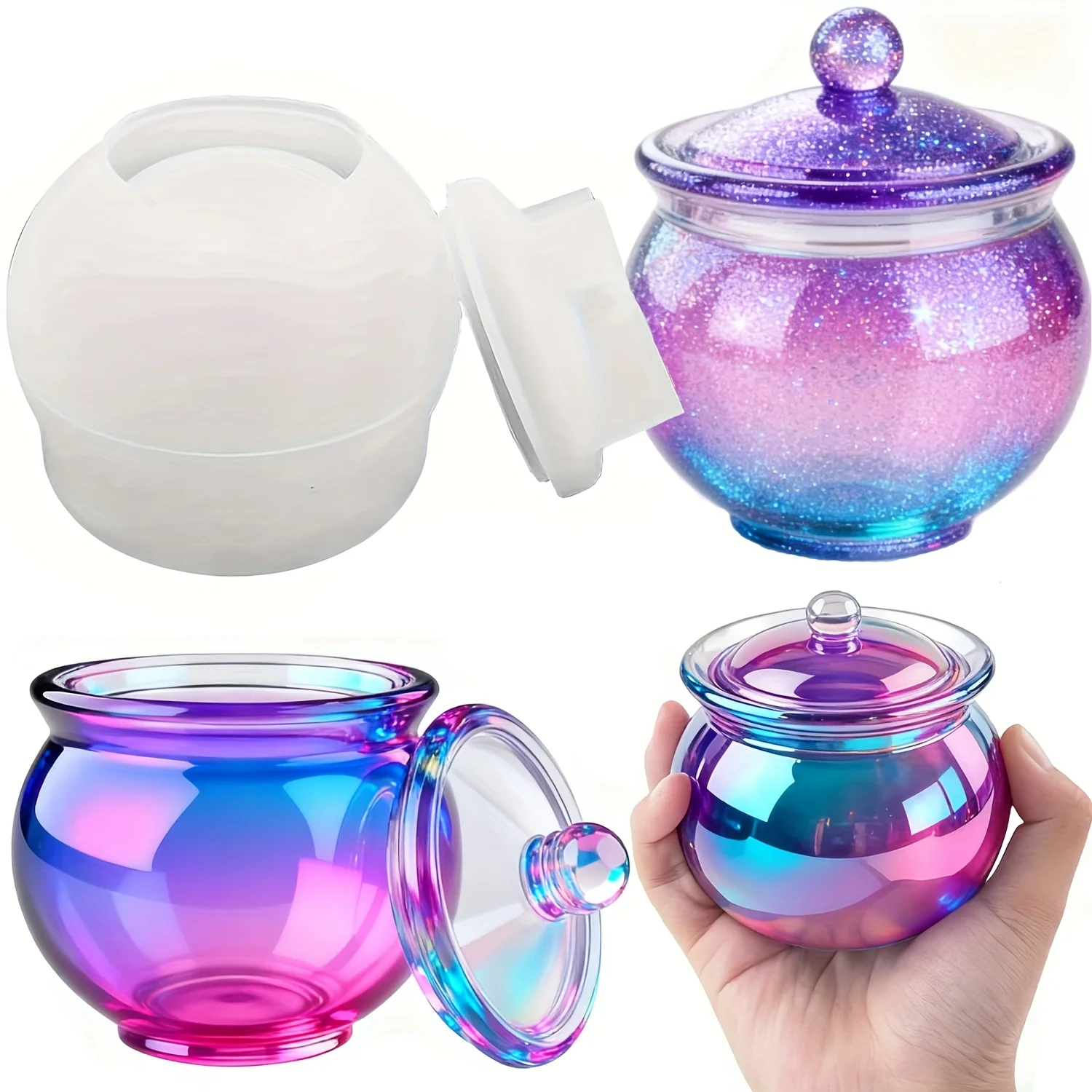 1 zestaw okrągłych form z żywi – Candle Containers recenzja i cena